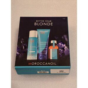 Moroccanoil Dry Shampoo Light Tones & Purple Shampoo & Treatment Oil Trio Set